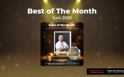 Selamat untuk Andar! Konsultan Terbaik Honda Bintang Sragen di Bulan Juni 2025